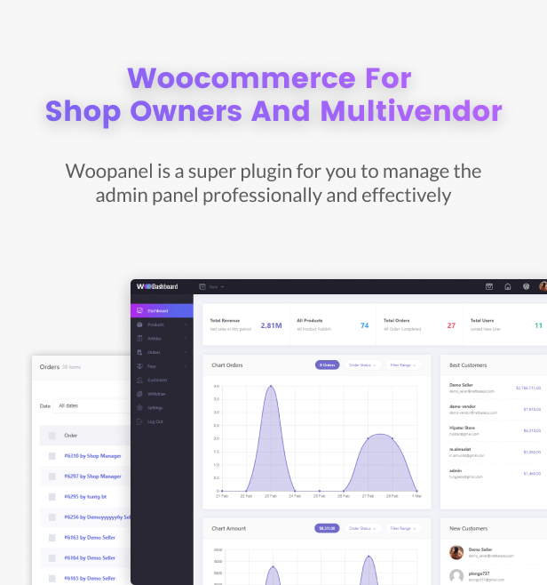 WooCommerce Dashboard for WP Marketplace & Multi Vendor - 5